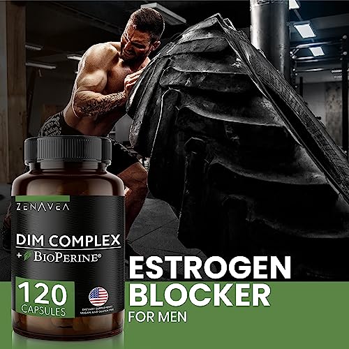Zenavea Dim Supplement, Hormone Balance for Men with Dim & BioPerrine - Estrogen Blocker for Men
